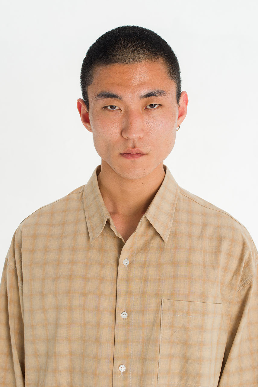 Menswear | Hazy Cropped Shirt, Beige