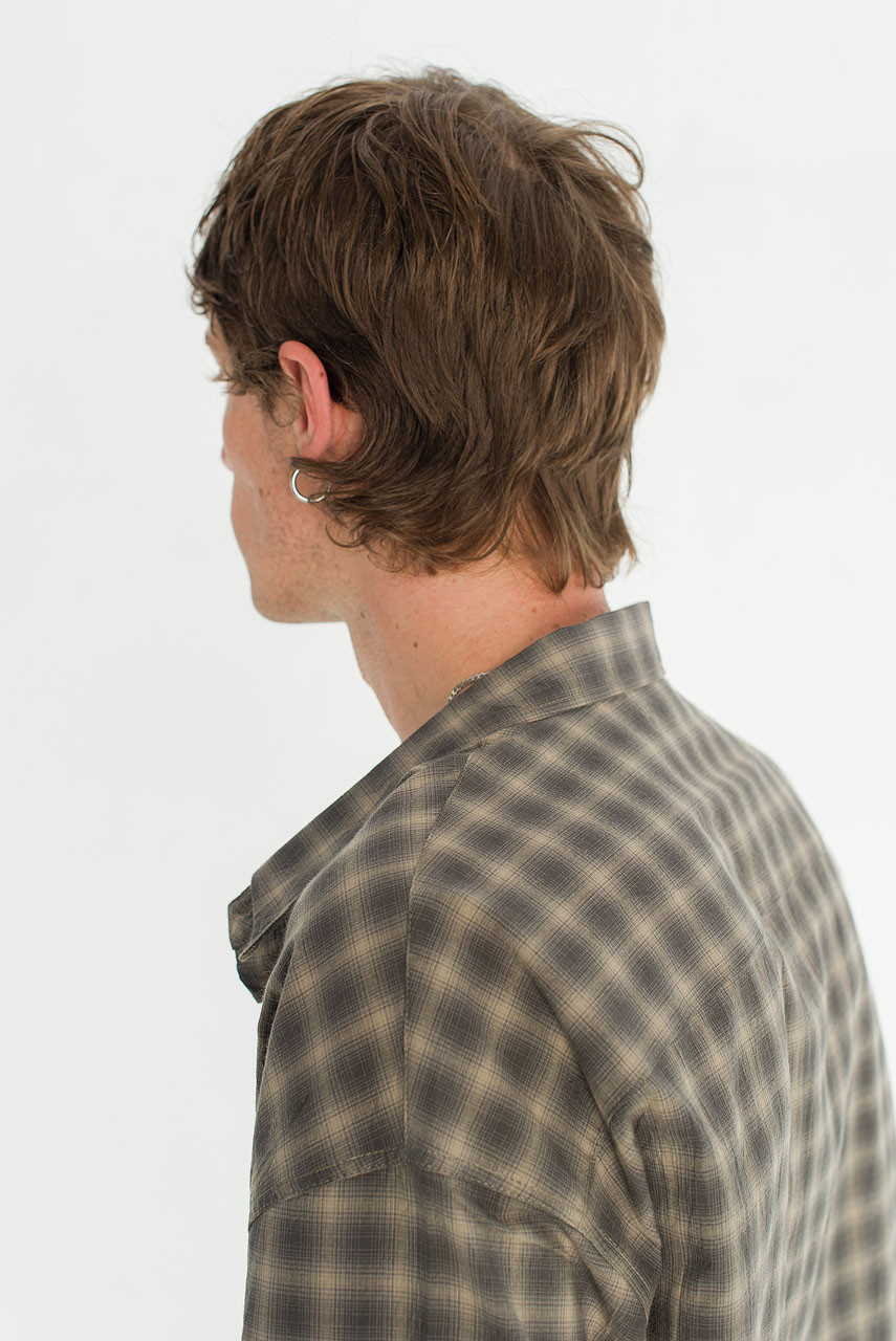 Menswear | Hazy Cropped Shirt, Grey