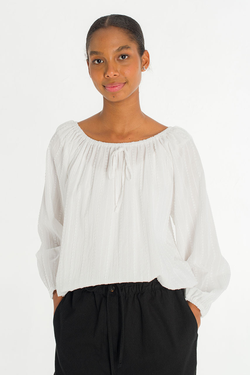 Aurelie Soft Blouse, White