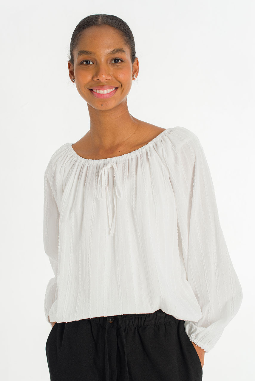 Aurelie Soft Blouse, White