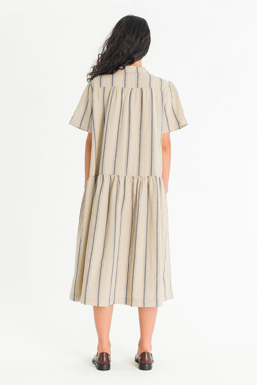 Montauk Stripe Summer Dress, Natural