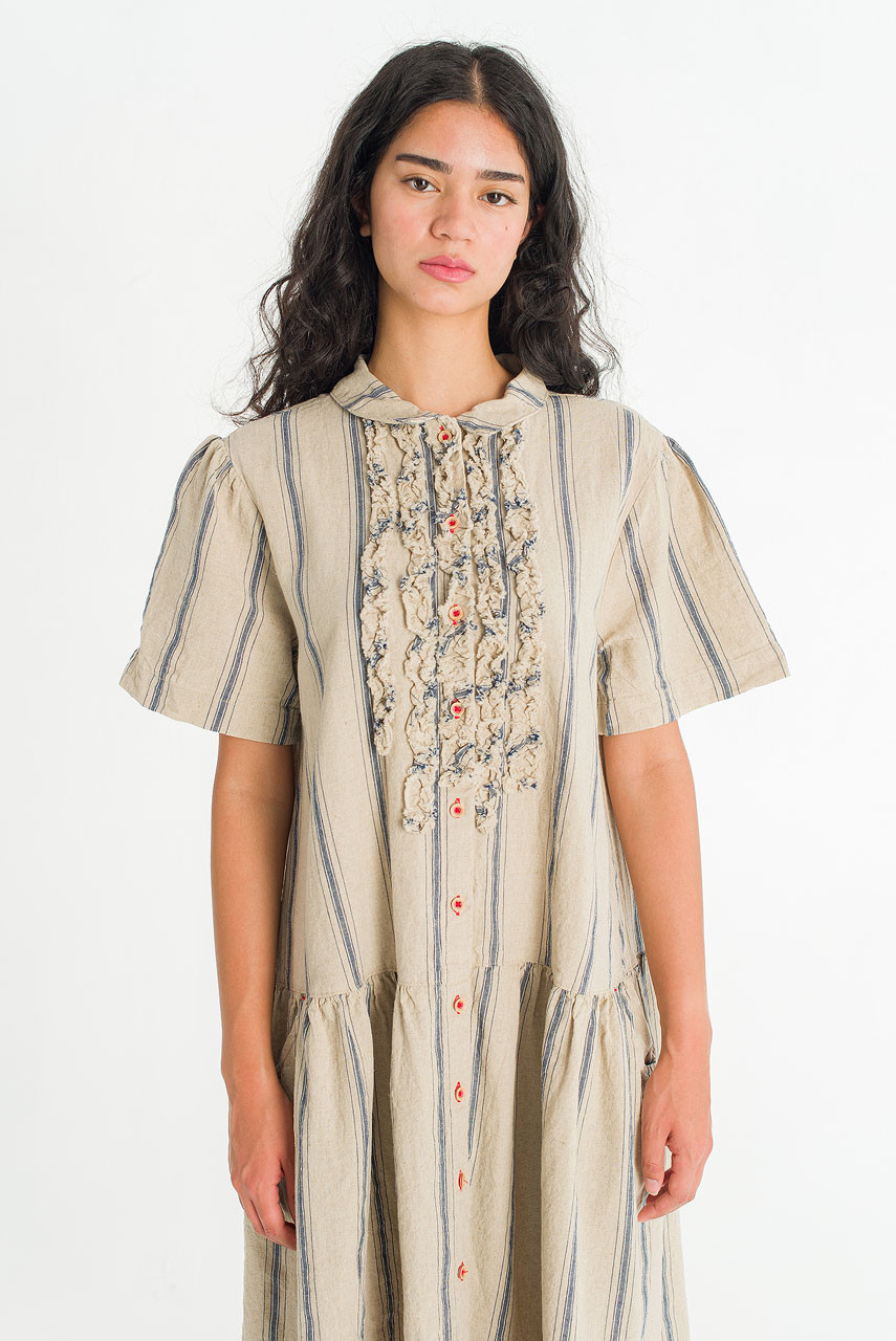 Montauk Stripe Summer Dress, Natural