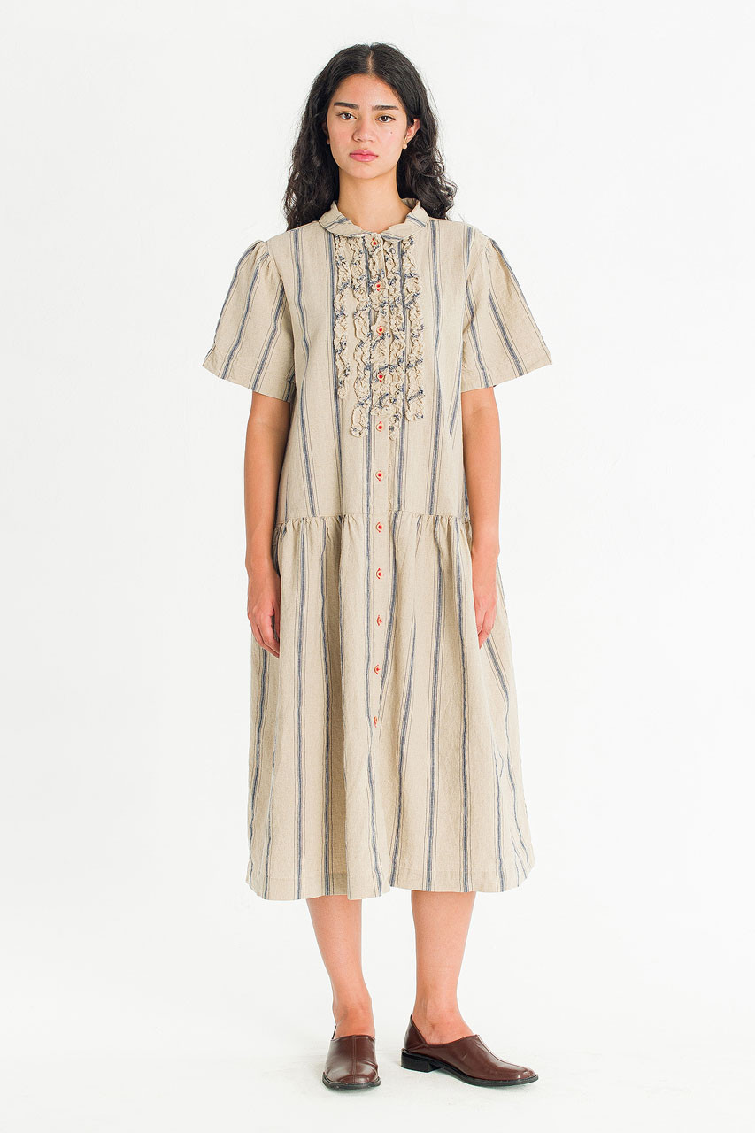 Montauk Stripe Summer Dress, Natural