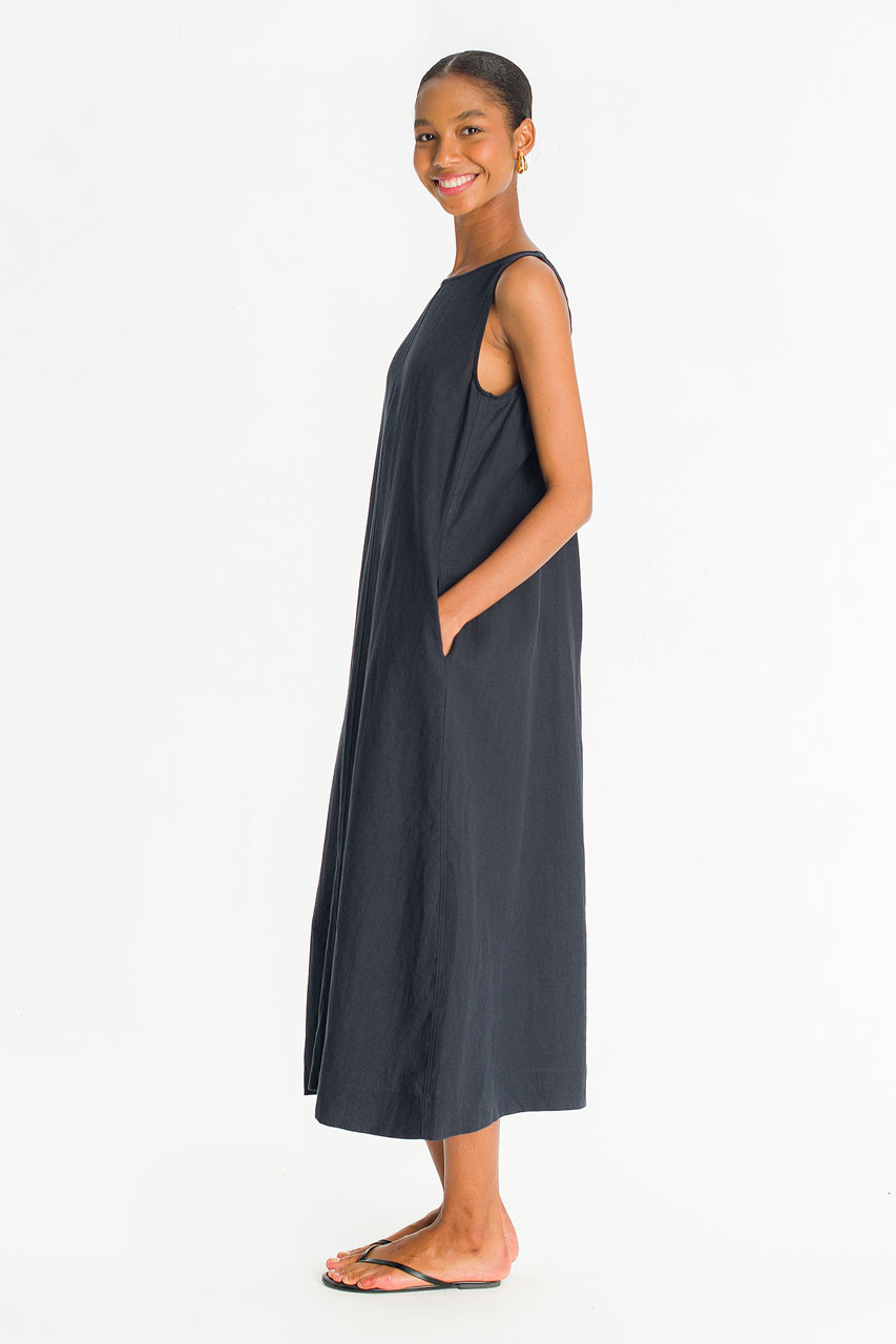 Sorento Linen Dress, Navy