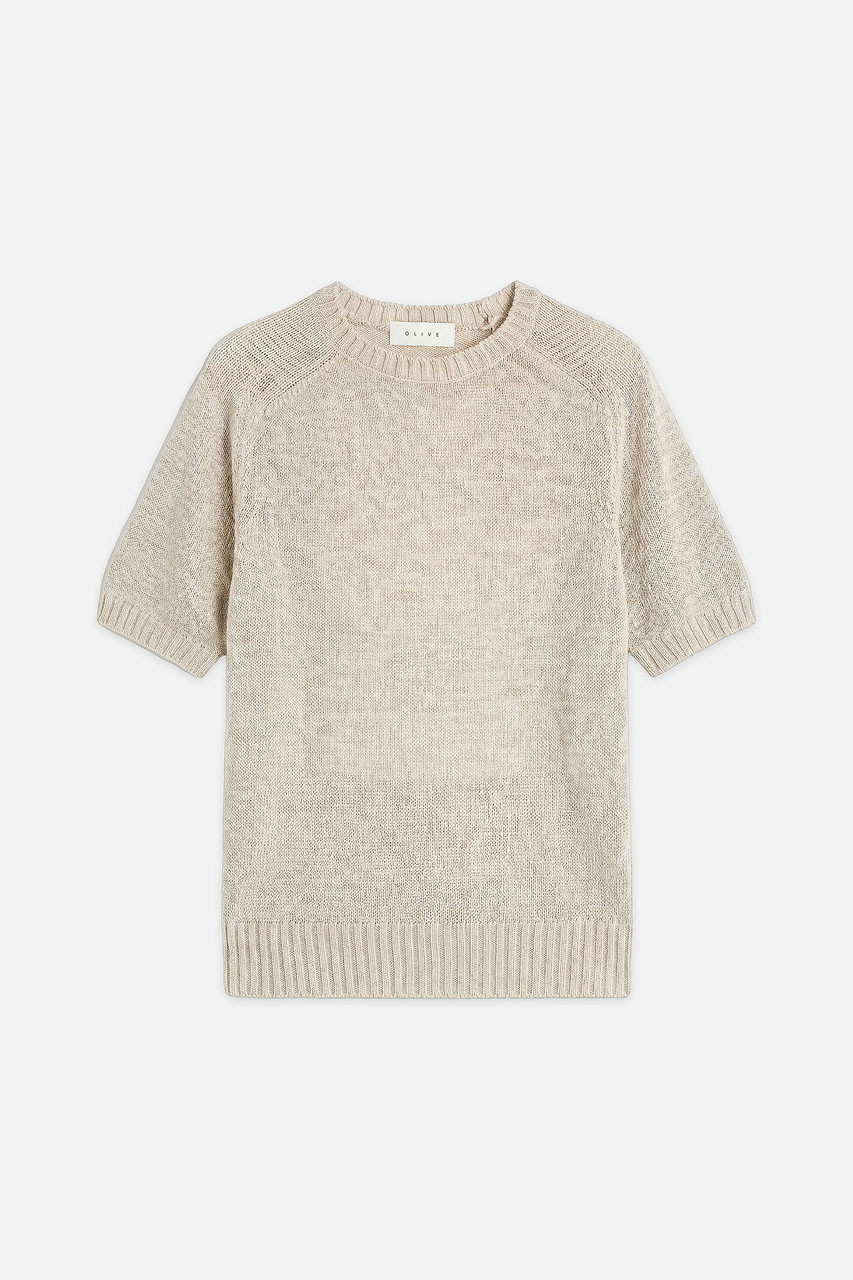 Raglan Cotton Blend Jumper, Grey