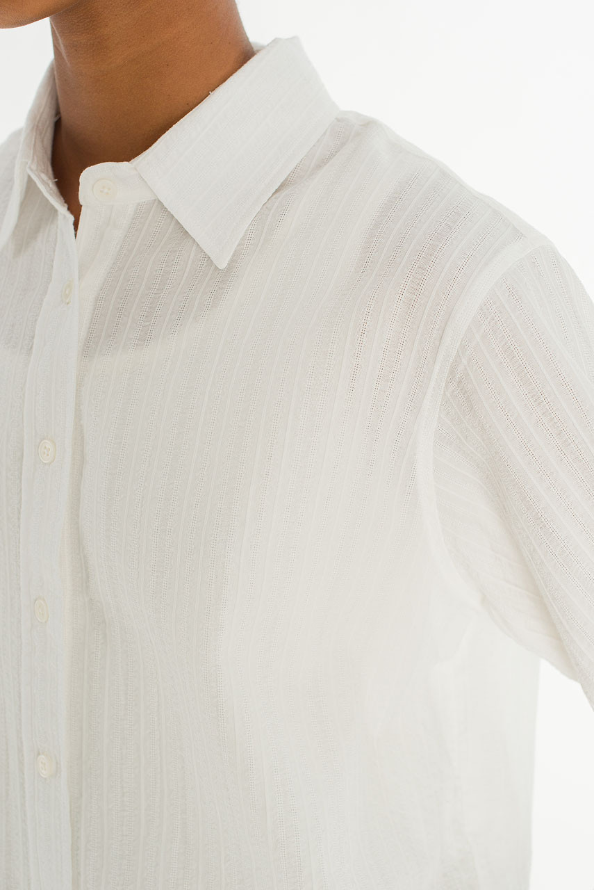 Ellen Crop Shirt, Ivory