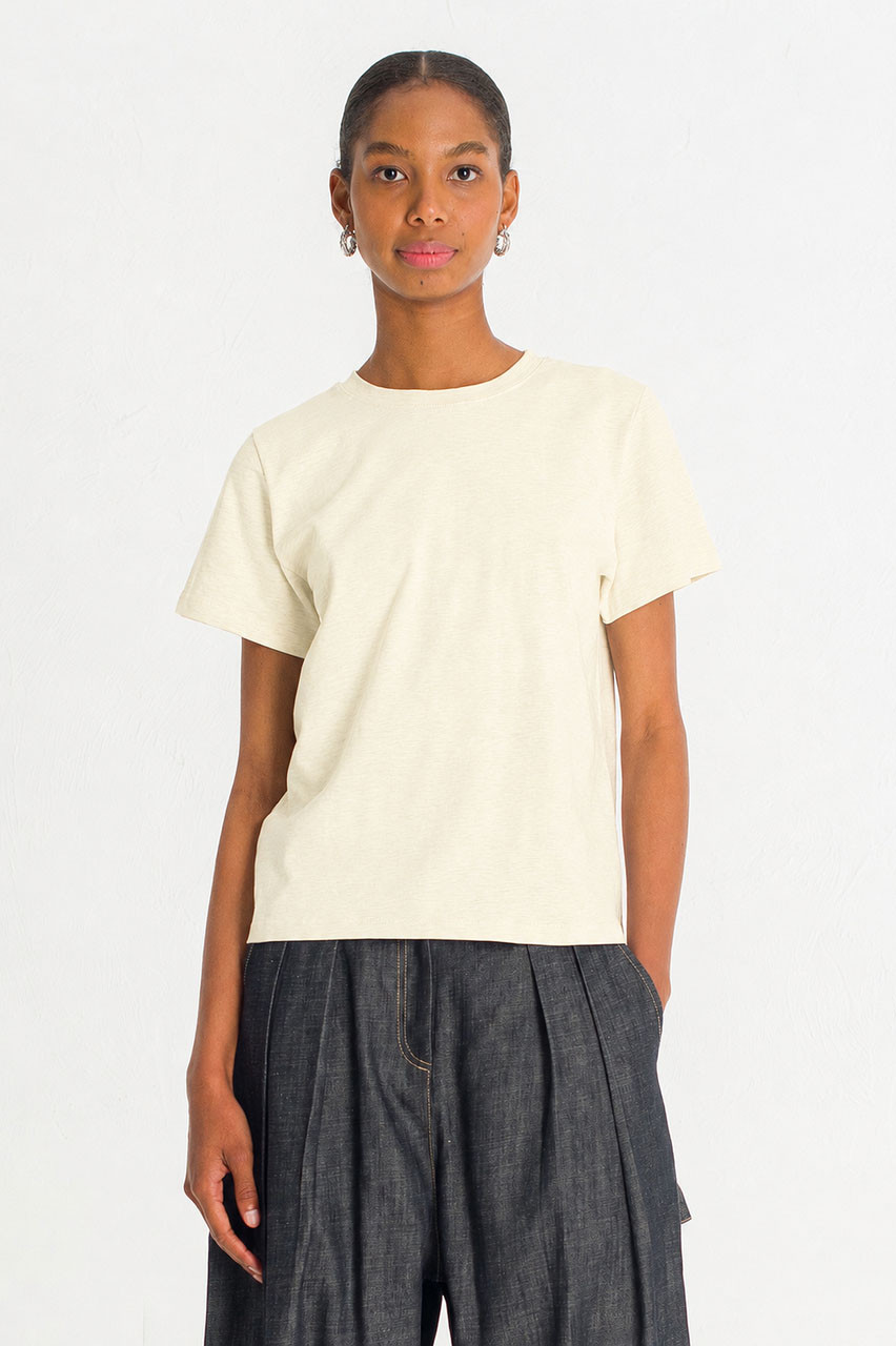 Via Soft Short Sleeve Tee, Lemon