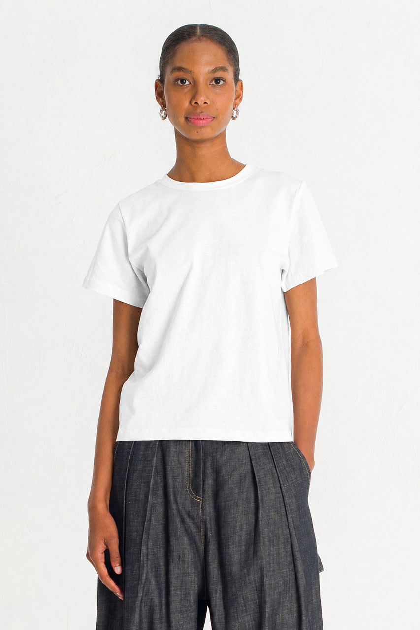 Via Soft Short Sleeve Tee, Ivory