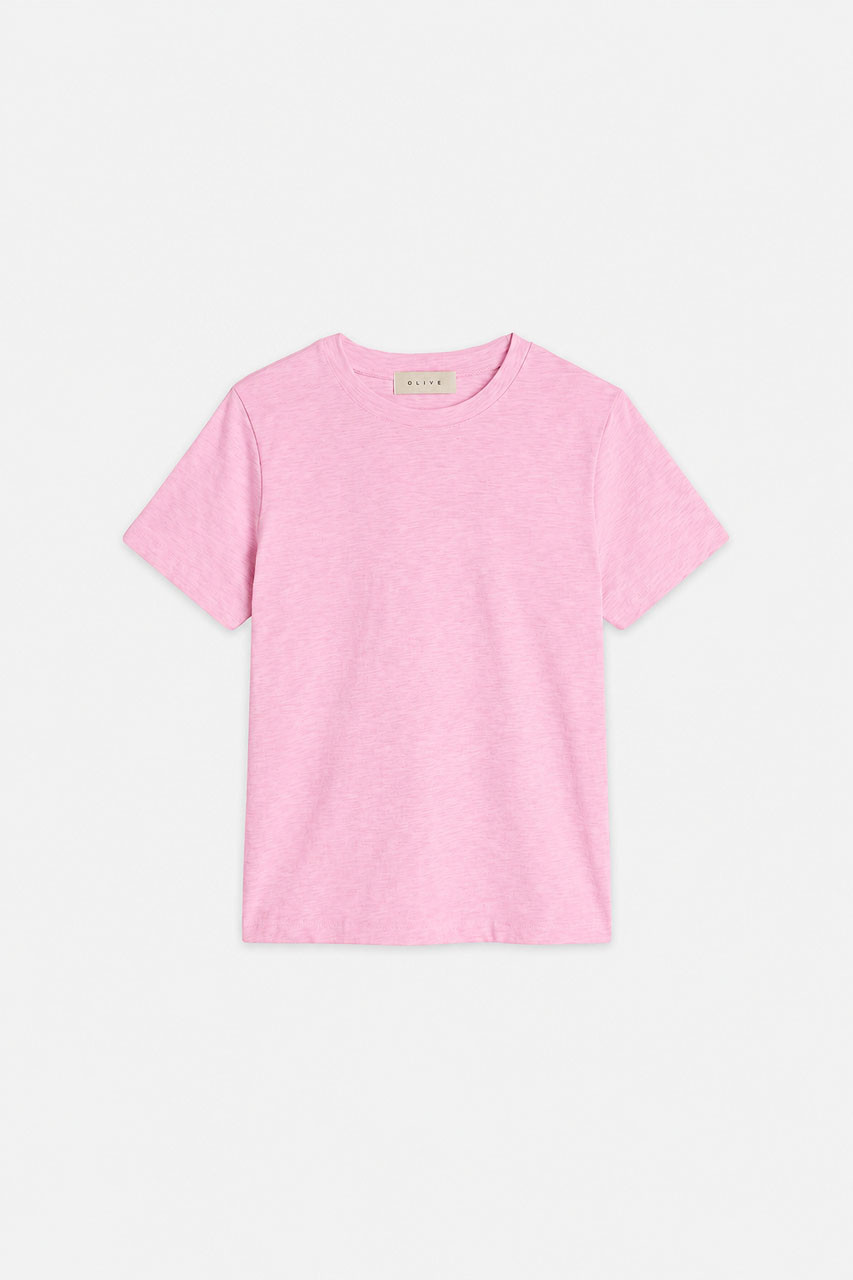 Via Soft Short Sleeve Tee, Pink