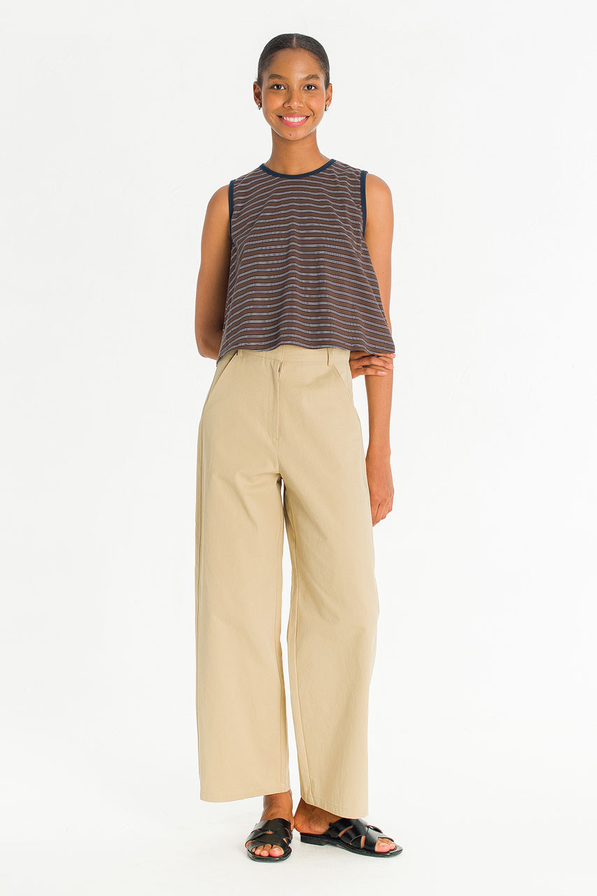 Clean Curve Pants, Beige