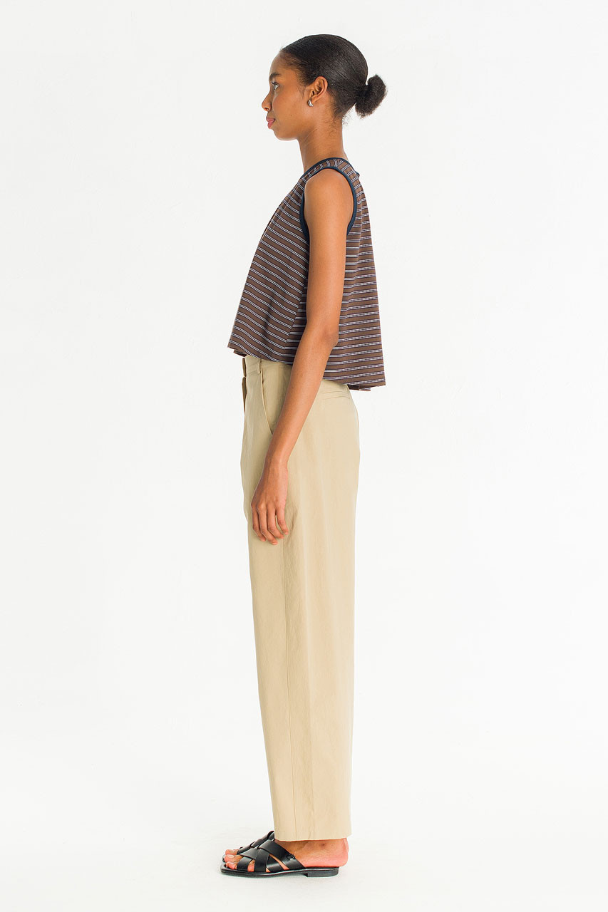 Clean Curve Pants, Beige