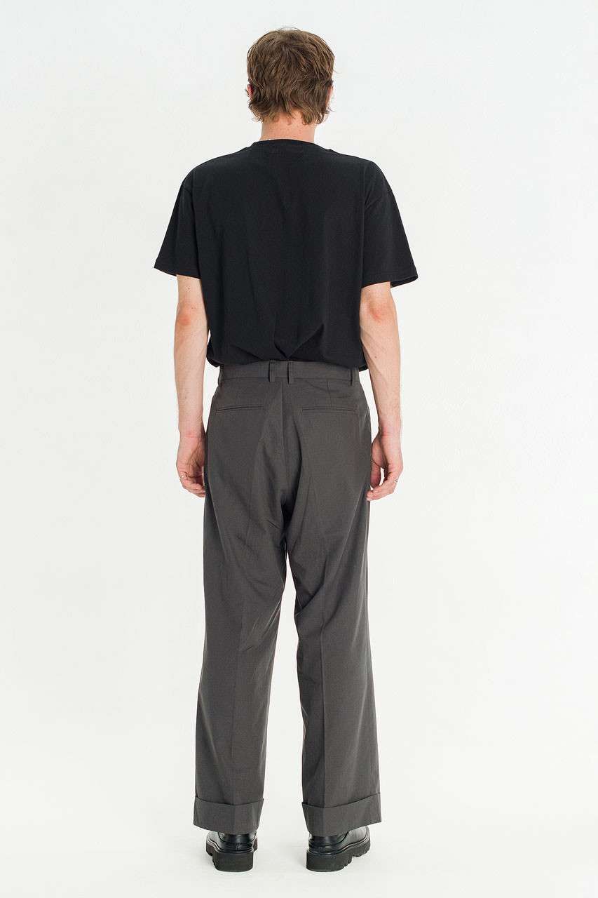 Menswear | Cuffed Trousers, Charcoal