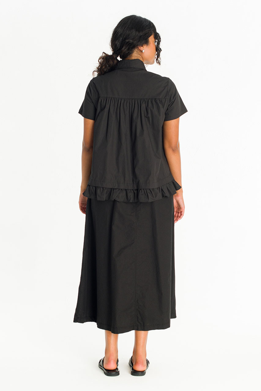 Edith Frill Blouse, Black