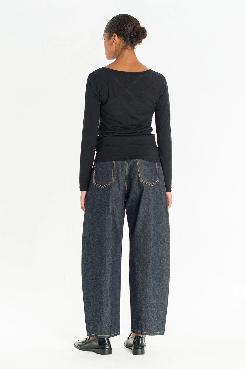 Jane See-Thru Tee, Black