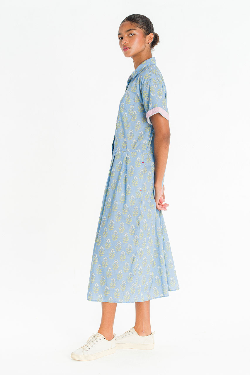 Somi Garden Shirt Dress, Blue