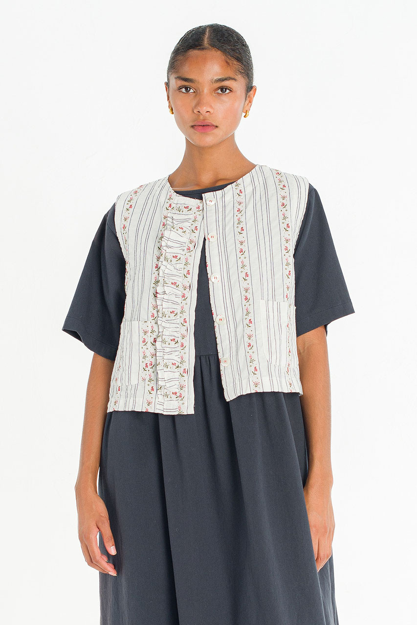 Somi Garden Vest, Ivory