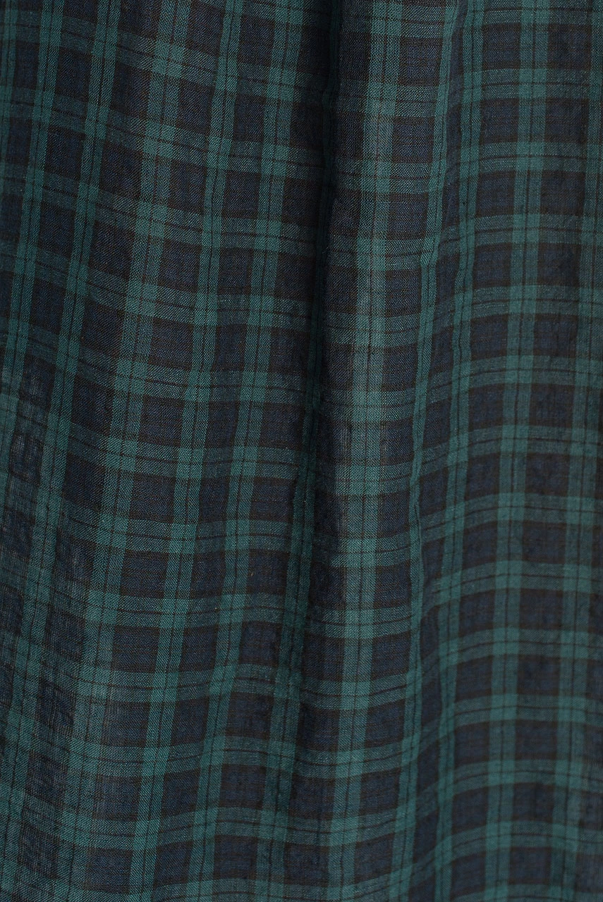 Forest Linen Check Dress, Small Check