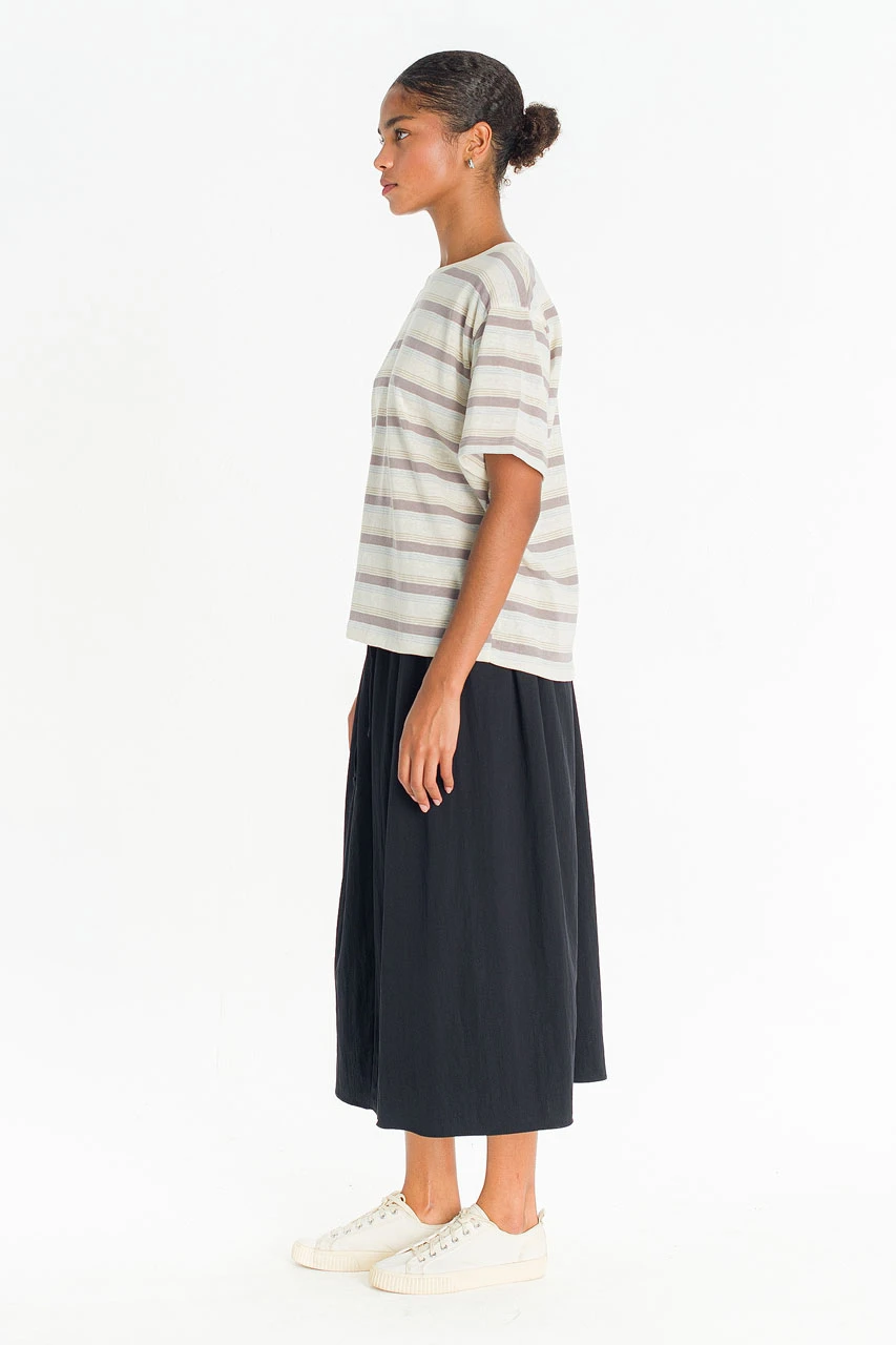Praha Stripe Tee, Grey