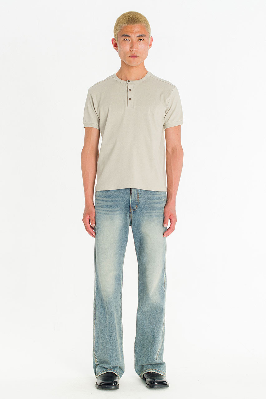 Menswear | Pigment Henley Tee, Beige