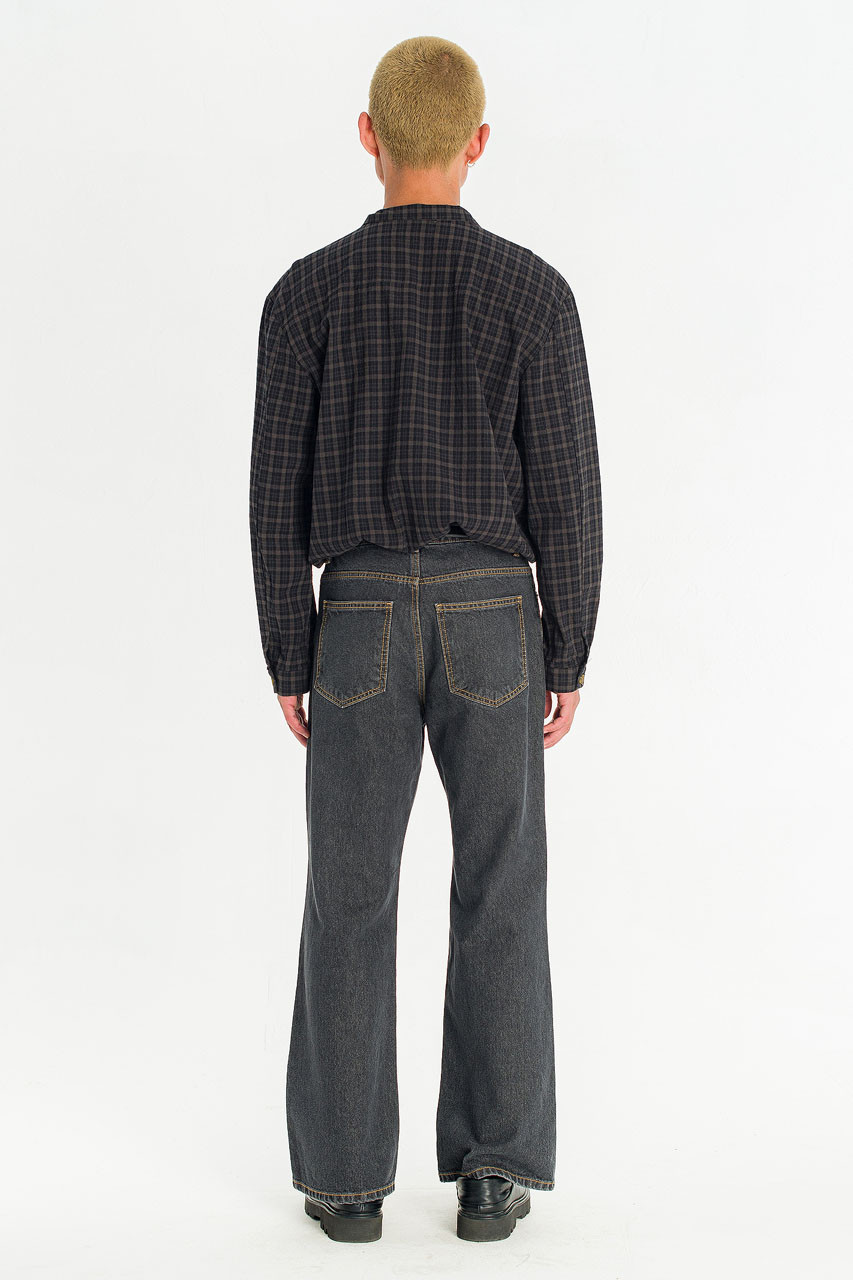 Menswear | Glen Check Blouson, Black