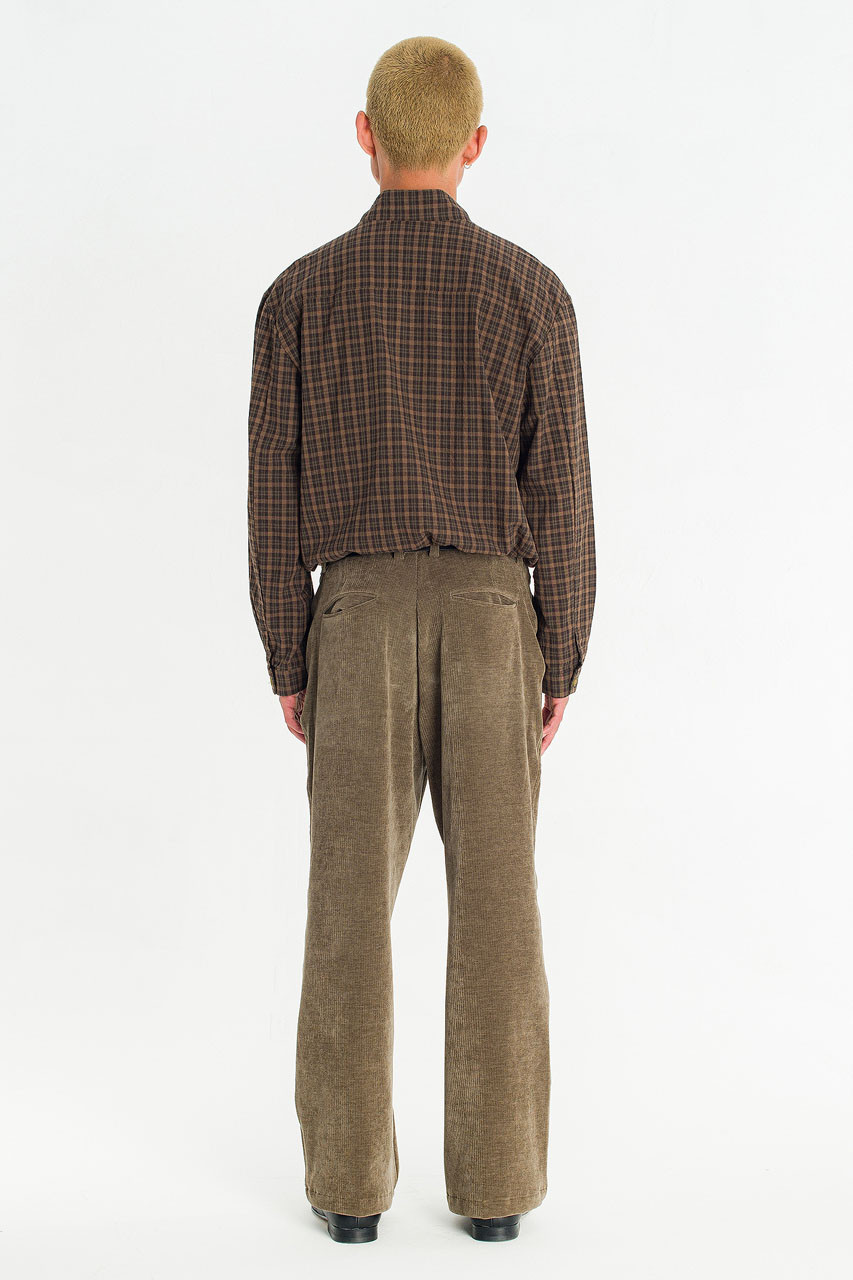 Menswear | Glen Check Blouson, Beige