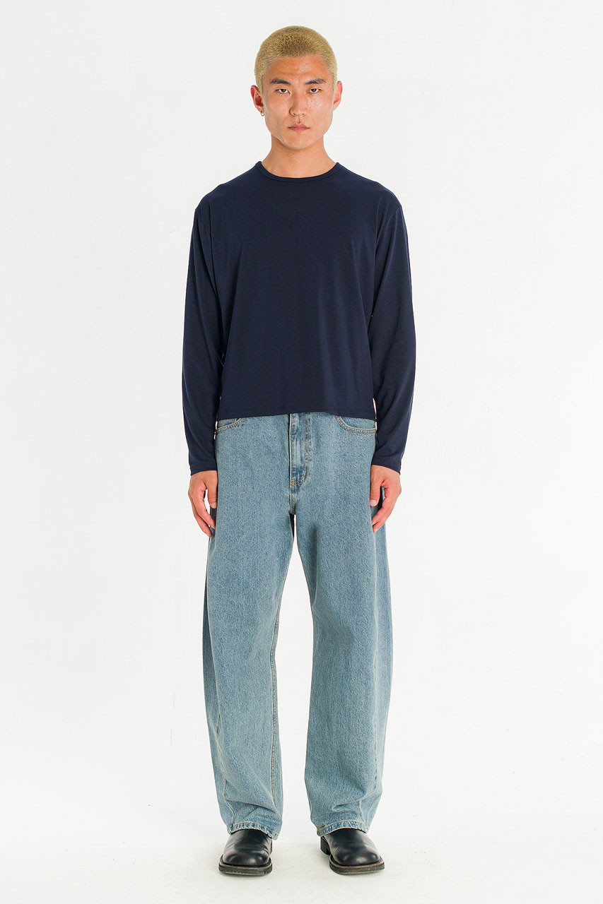 Menswear | Stack Long-Sleeve Tee, Navy