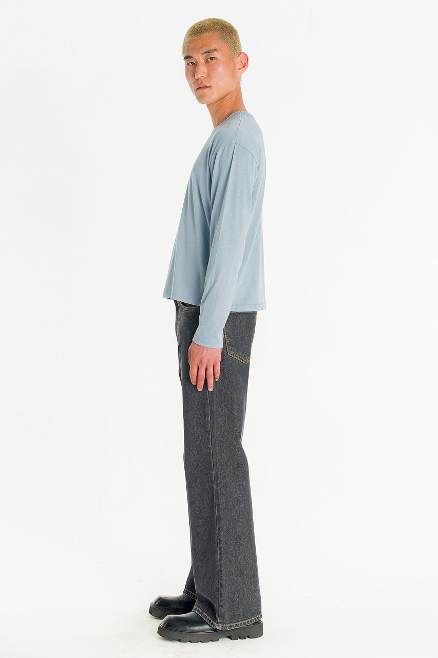 Menswear | Stack Long-Sleeve Tee, Sky Blue