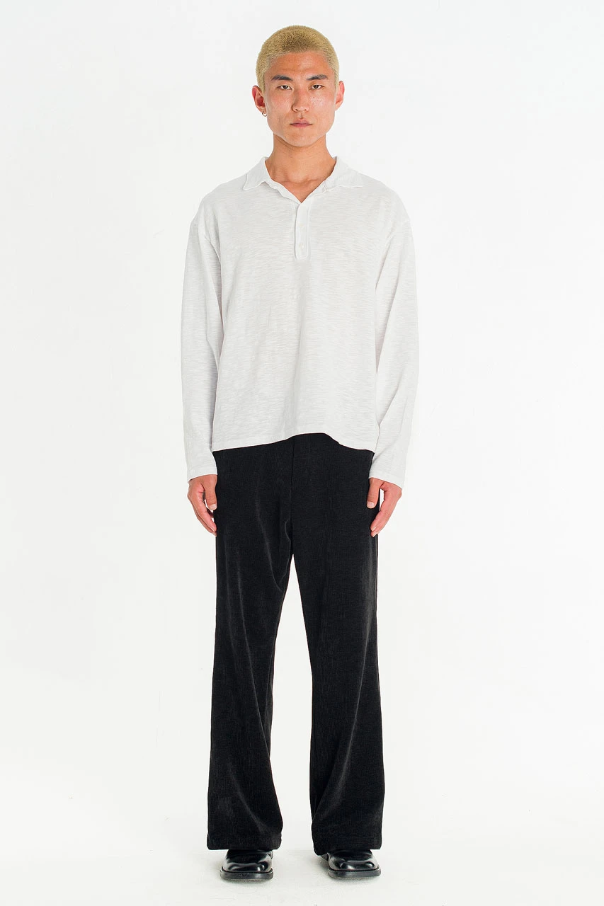 Menswear | Slub Polo Tee, White