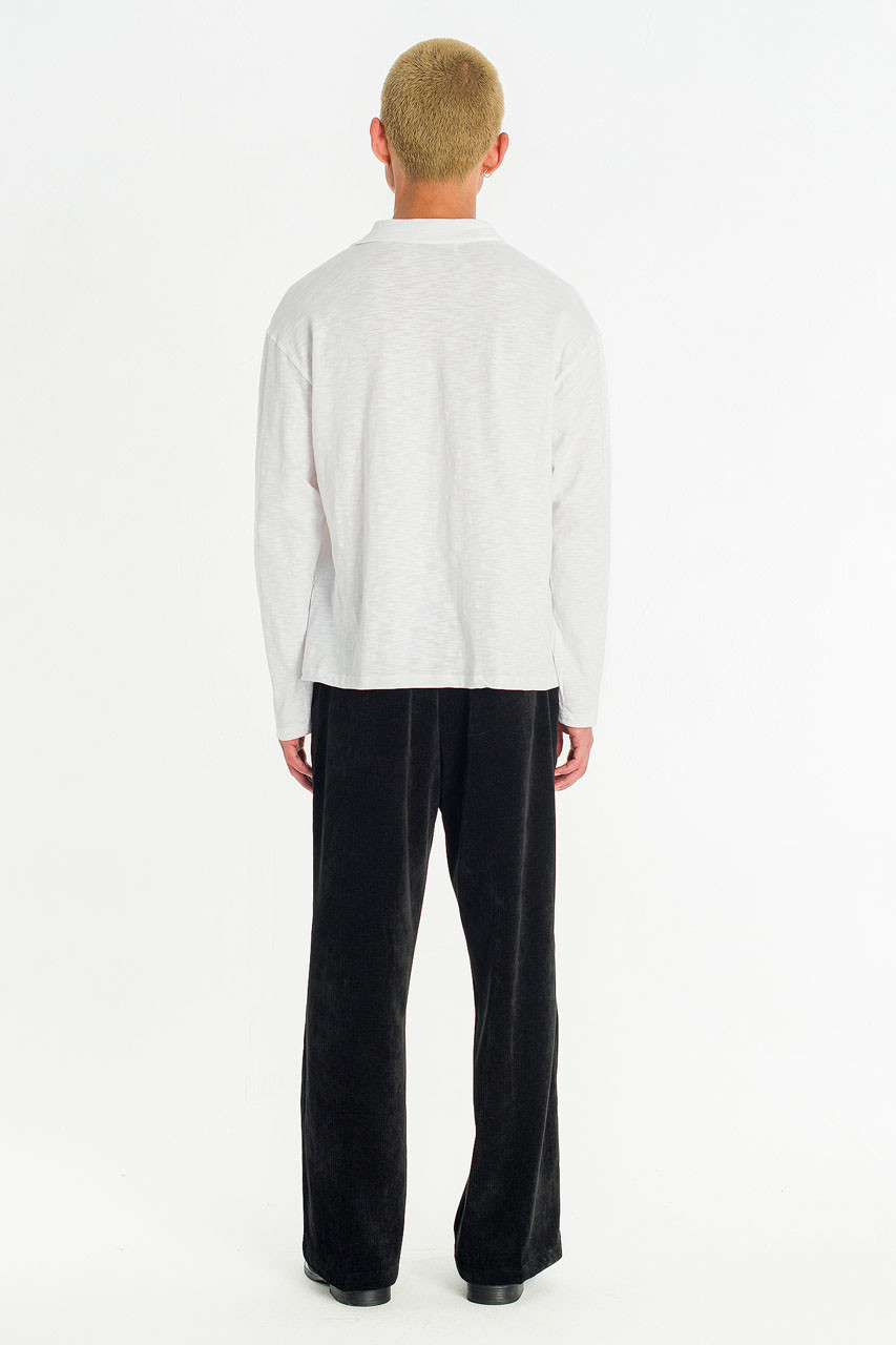 Menswear | Slub Polo Tee, White