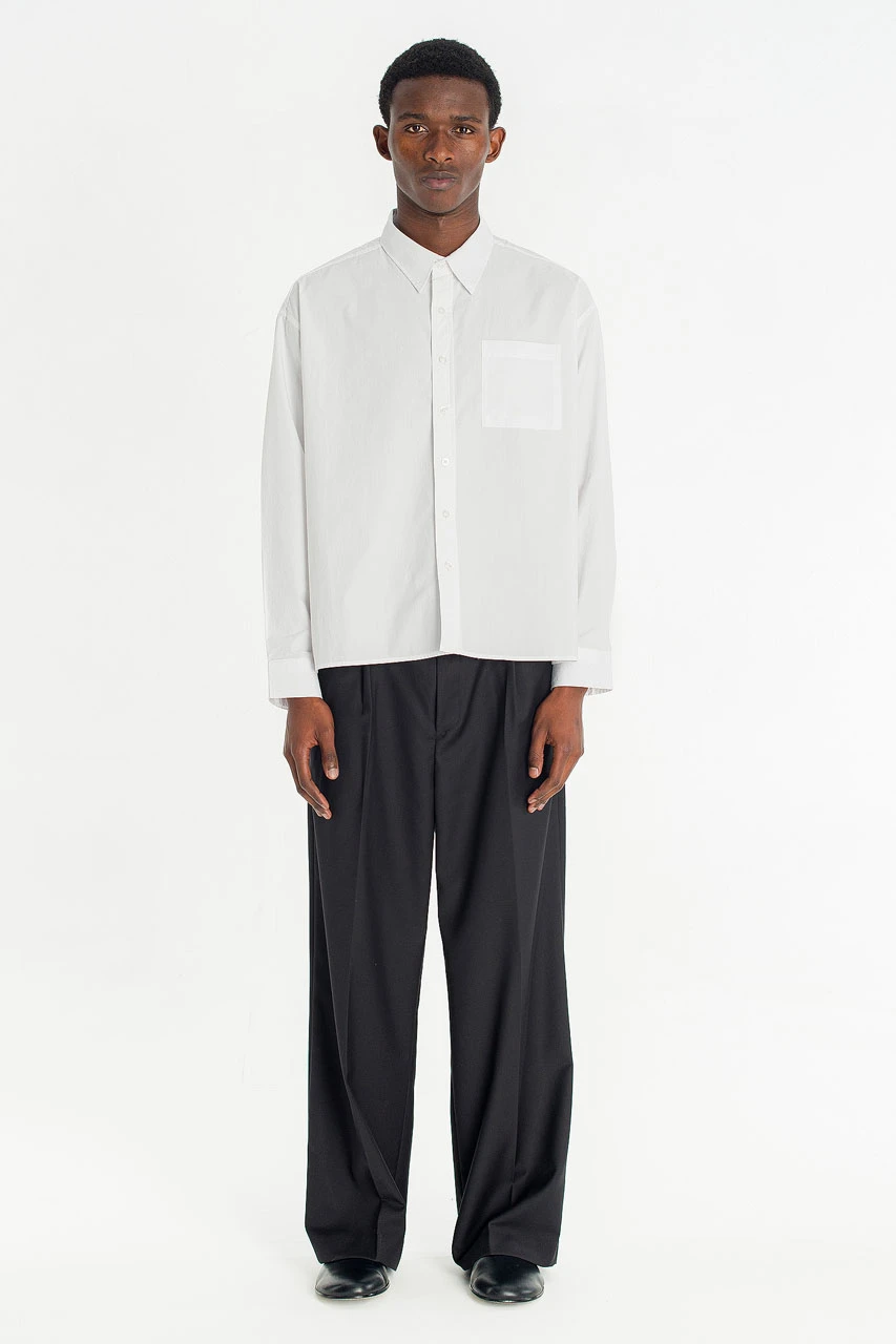 Menswear | HD Cropped Shirt, White
