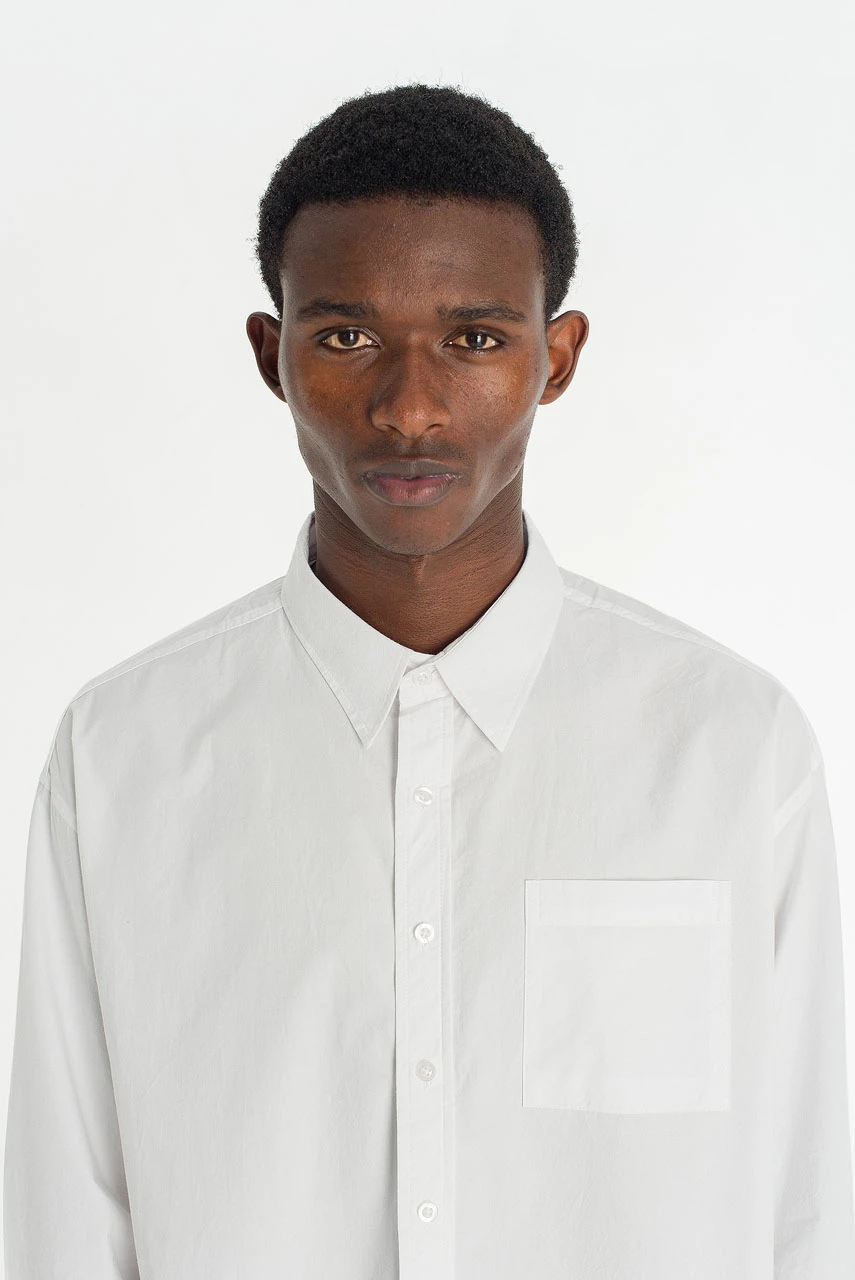 Menswear | HD Cropped Shirt, White