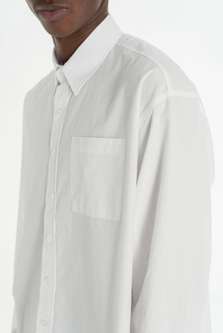 Menswear | HD Cropped Shirt, White