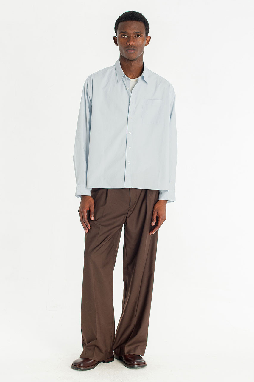 Menswear | HD Cropped Shirt, Sky Blue