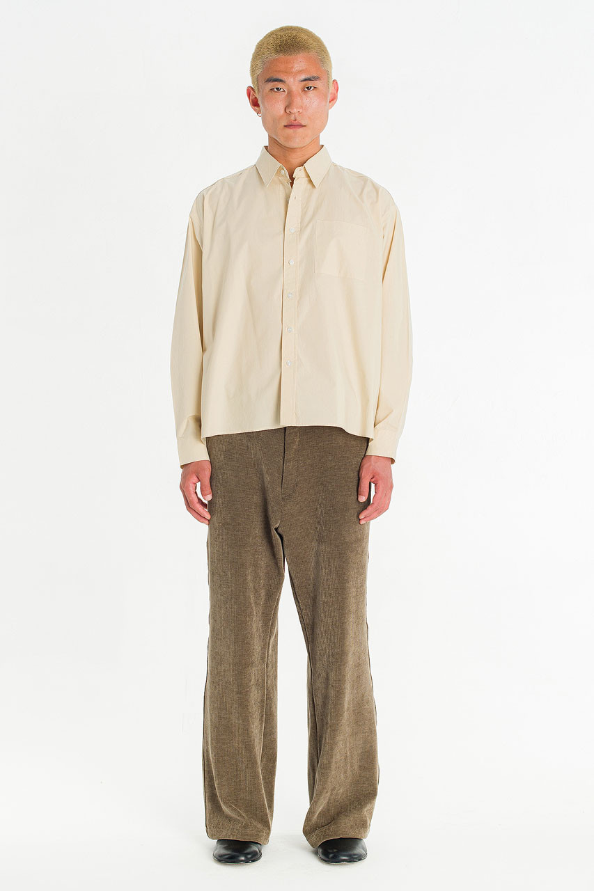 Menswear | HD Cropped Shirt, Beige