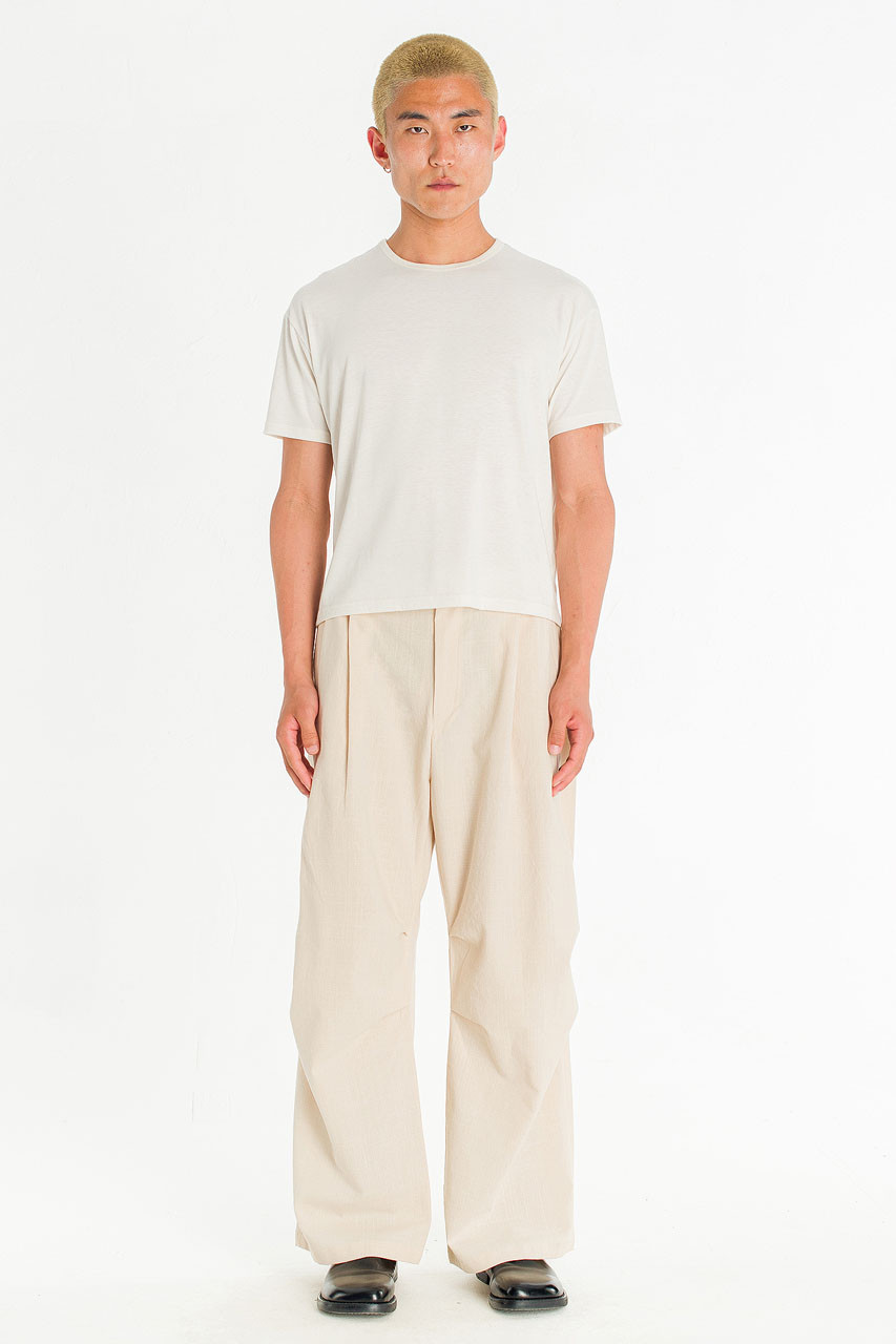 Menswear | Linen Pintuck Pants, Beige