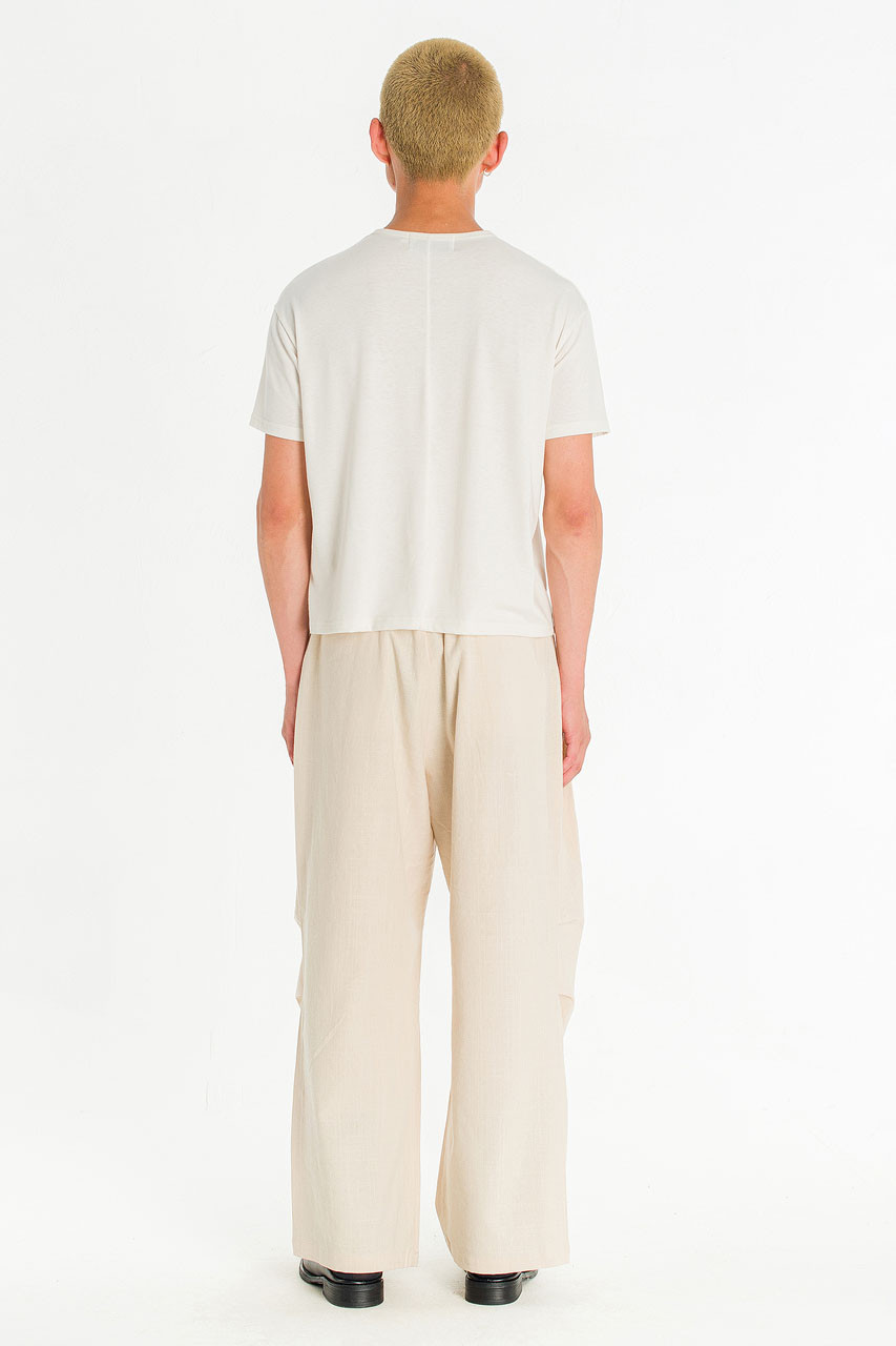 Menswear | Linen Pintuck Pants, Beige