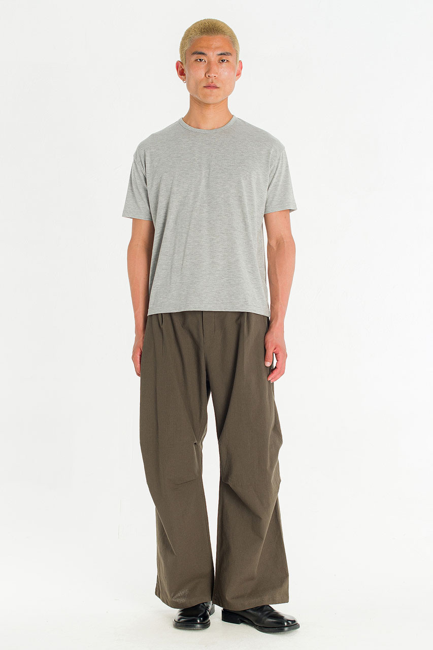 Menswear | Linen Pintuck Pants, Khaki