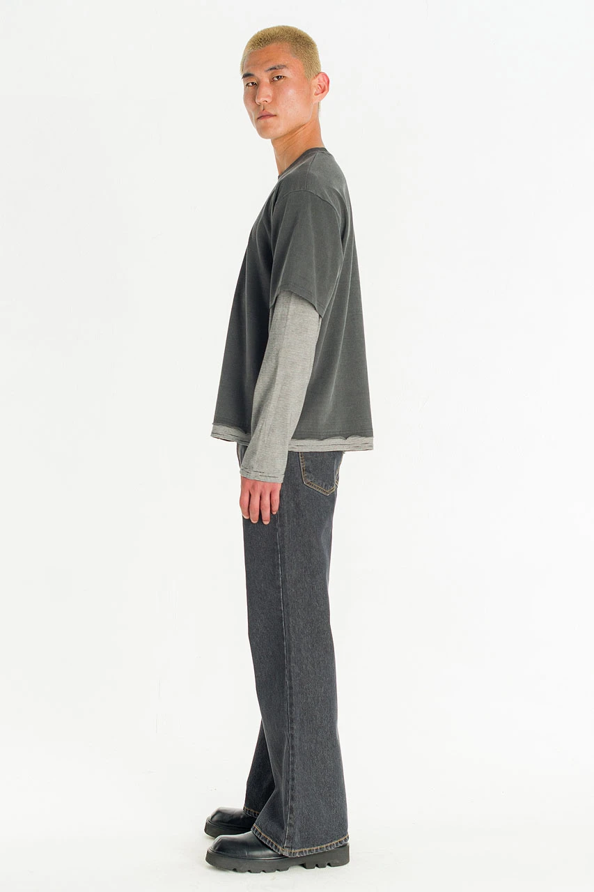 Menswear | Double Tee, Ink Grey