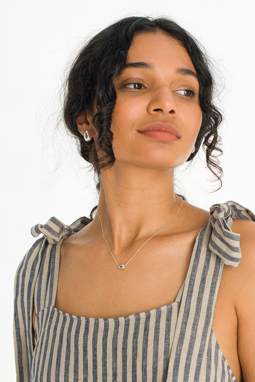 Dew Drop Necklace, Silver