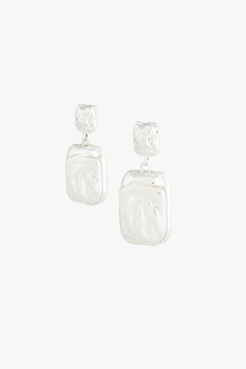 Gallery Pearl Earrings, Silver
