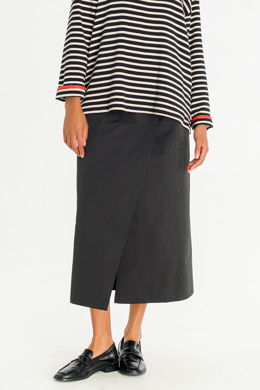 Two Way Mid Skirt, Black