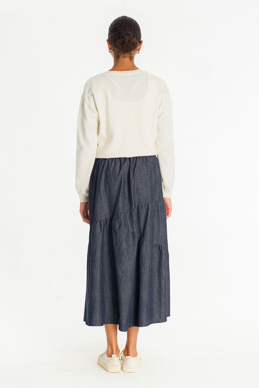 Tomo V Neck Jumper, Ivory