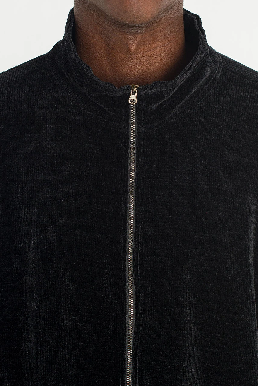 Menswear | Raw-Cut Funnel Sweat, Black