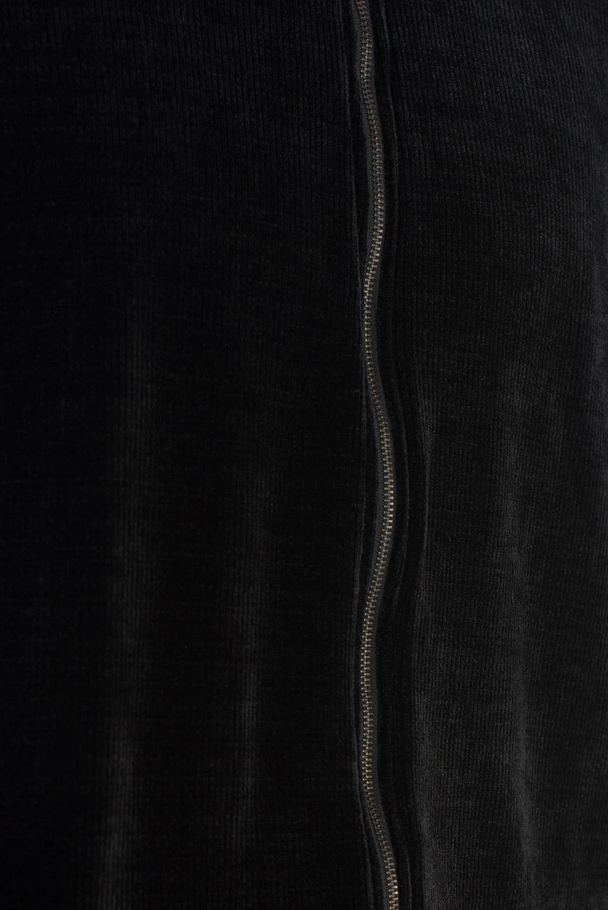 Menswear | Raw-Cut Funnel Sweat, Black