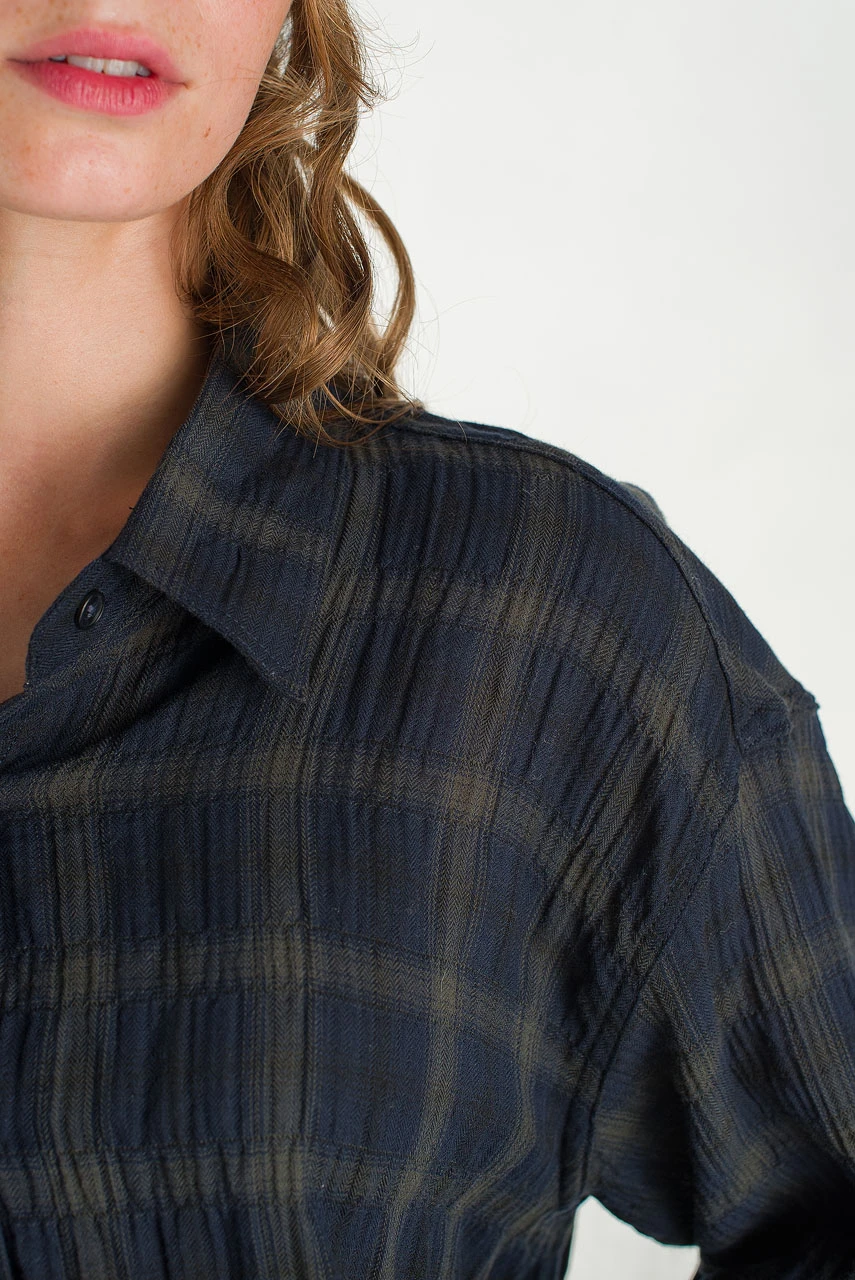 Lucy Check Shirt, Blue