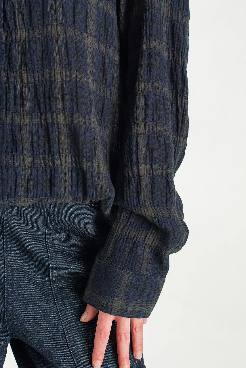 Lucy Check Shirt, Blue