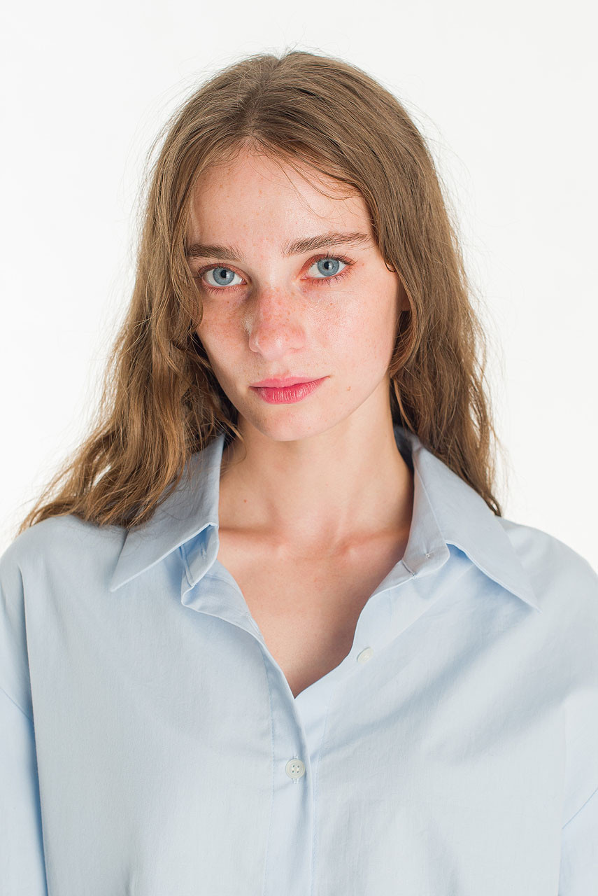 Marlow Oversized Shirt, Powder Blue