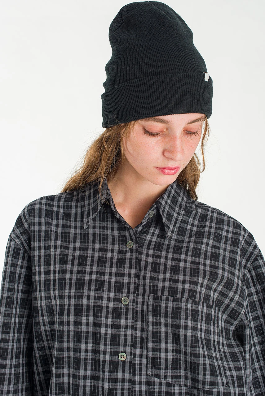 Dusk Check Shirt, Black