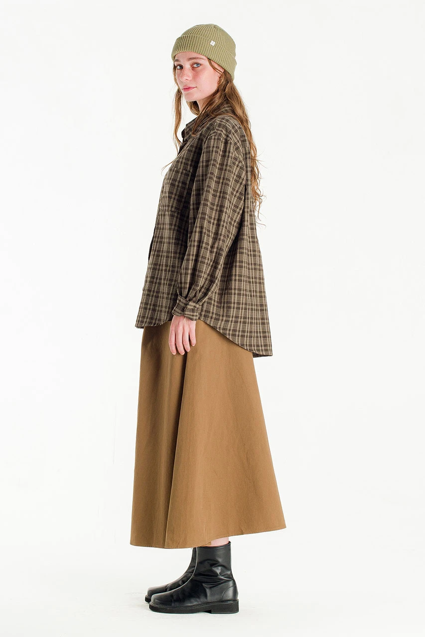 Dusk Check Shirt, Khaki