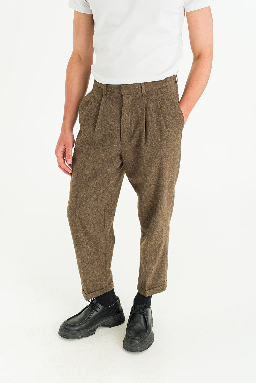 Menswear | Volk Wool Trousers, Hazel